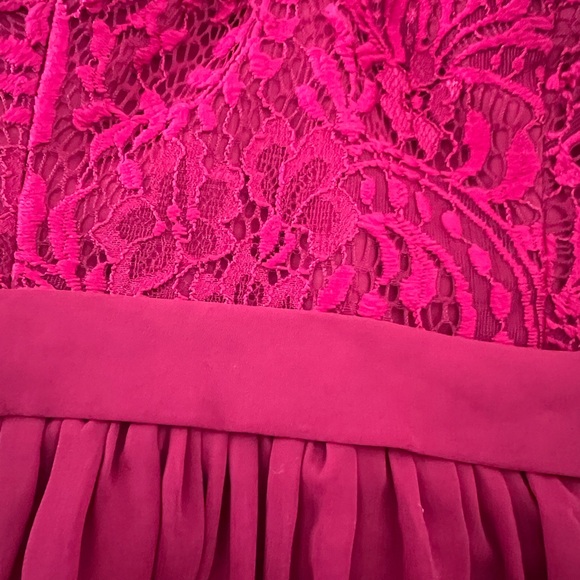 JJs House Red Midi Chiffon Dress - Picture 7 of 8